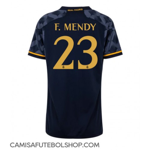 Camisa de time de futebol Real Madrid Ferland Mendy #23 Replicas 2º Equipamento Feminina 2023-24 Manga Curta
